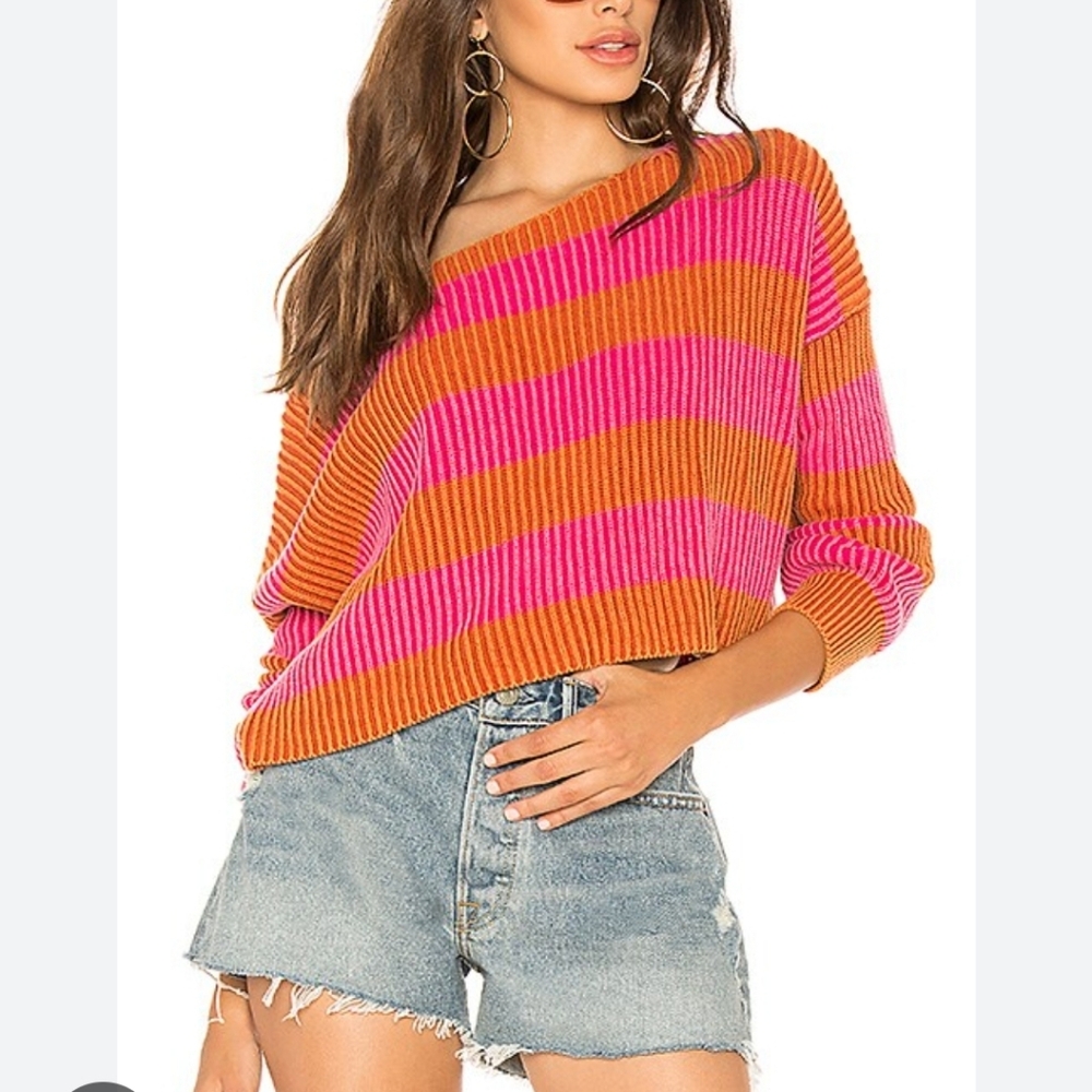 Free People Just My Stripe Sweater